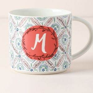 Anthropologie-✨JO MONOGRAM MUG, NWT, letter M✨